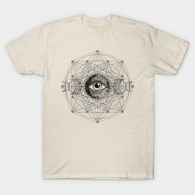 Sacred Geometry Eye of Providence Masonic Occult Esoteric Symbol T-Shirt by AltrusianGrace